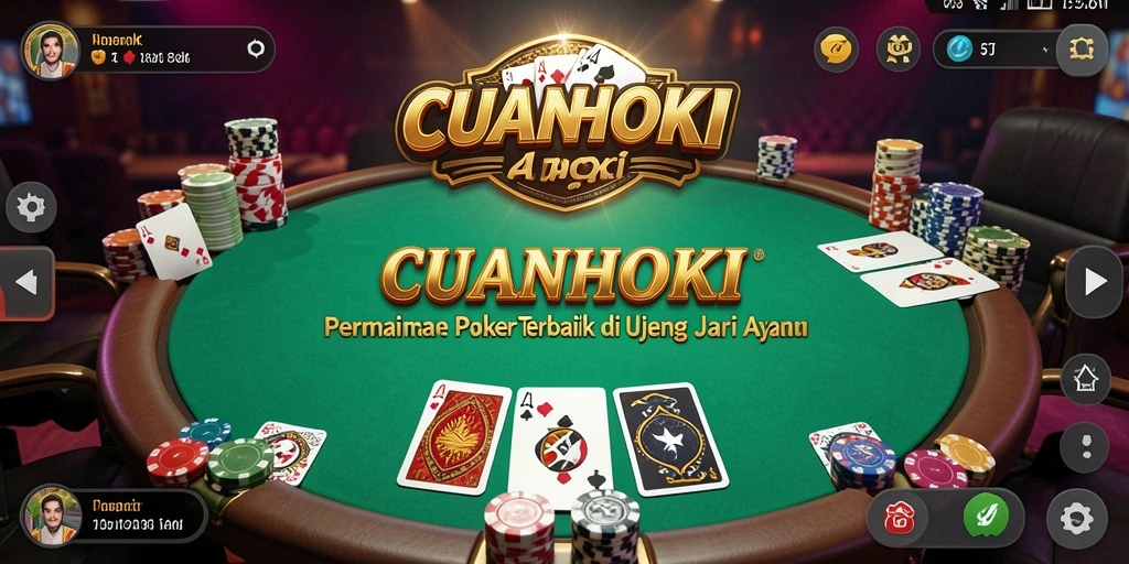 Tampilan menarik saat bermain Poker di CUANHOKI.