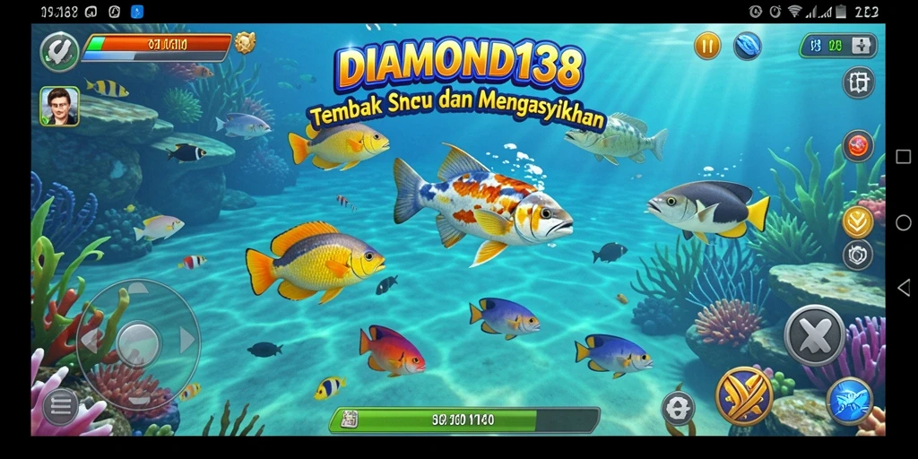 Tampilan screenshot <strong>DIAMOND138</strong> menampilkan gameplay Tembak Ikan yang seru.