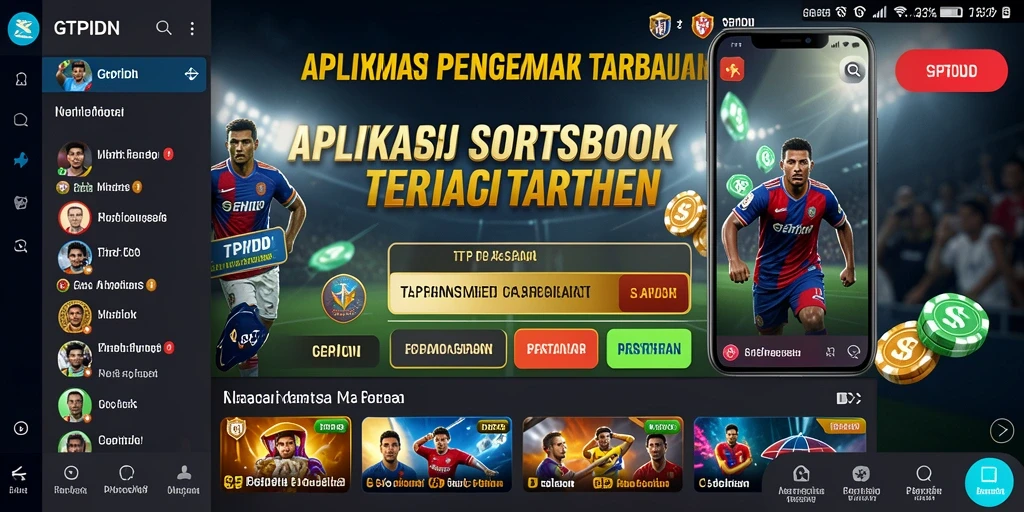 Tampilan antarmuka GTPIDN saat bermain taruhan olahraga.