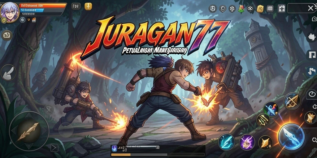 Tampilan gameplay JURAGAN77 yang menampilkan karakter Anime ikonik.
