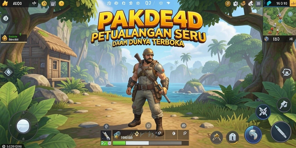 Screenshot gameplay Open World PAKDE4D yang mendebarkan.