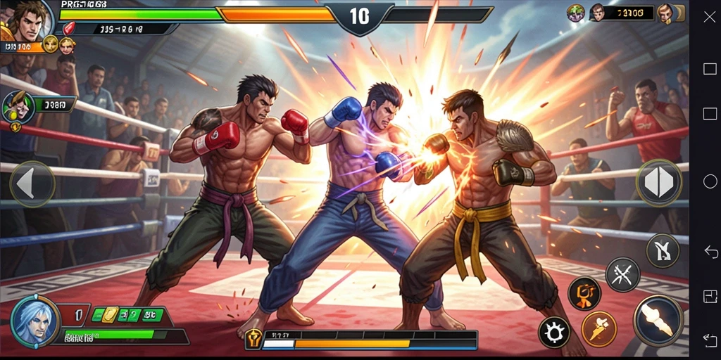 Tampilan gameplay PRG168 menampilkan aksi pertarungan yang mendebarkan dan karakter yang kuat.