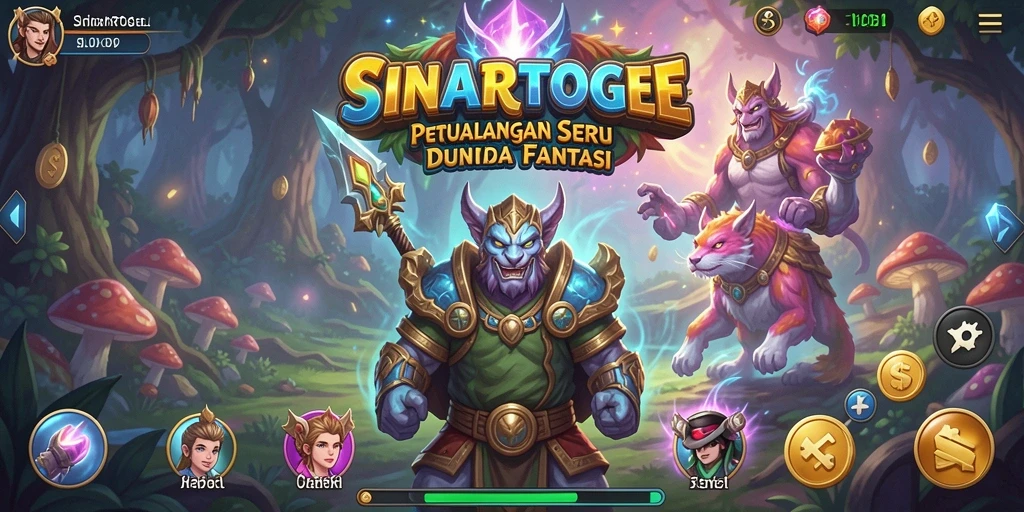 Tampilan gameplay SINARTOGEL menampilkan petualangan yang menegangkan dan dunia yang luas.